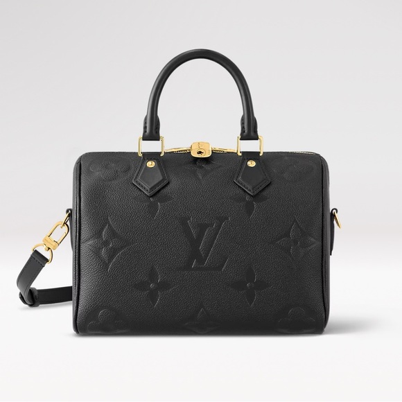 Louis Vuitton Handbags - Louis Vuitton Black Satchel with Gold Hardware